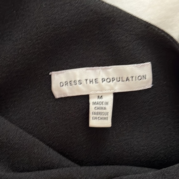 Dress the Population Georgina One-Shoulder Crepe Gown - Picture 10 of 11